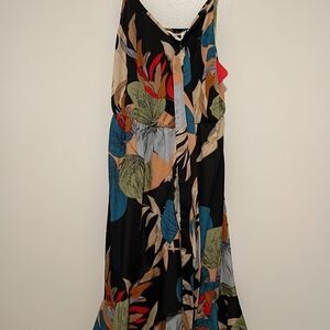 Patpat Women's Size M Speghetti String Layered Dress With Belt